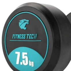 Mancuernas Redondas Musculación 2,5 Kg A 22,5 Kg Fitness Tech -Equipo De Fitness mancuernas redondas musculacion 25 kg a 225 kg fitness tech 2