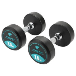 Mancuernas Redondas Musculación 2,5 Kg A 22,5 Kg Fitness Tech -Equipo De Fitness mancuernas redondas musculacion 25 kg a 225 kg fitness tech 4