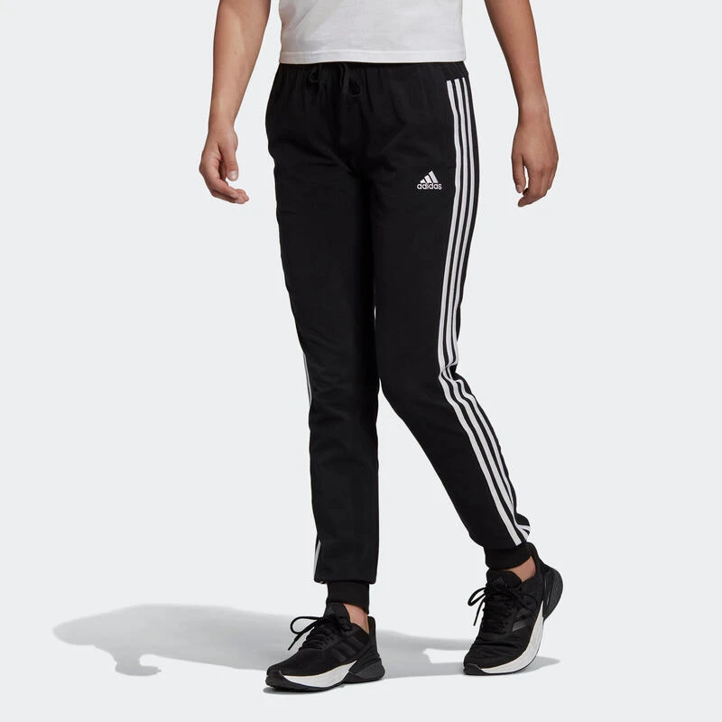 Pantalón Adidas Jogger Mujer Fitness 3 Franjas Negro 3 Pantalón Adidas Jogger Mujer Fitness 3 Franjas Negro