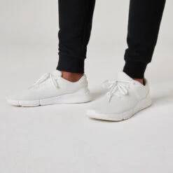 Pantalón Chándal Fitness Algodón Ajustado Hombre Domyos 500+ Negro -Equipo De Fitness pantalon chandal fitness algodon ajustado hombre domyos 500 negro 3