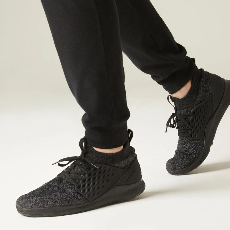 Pantalón Chándal Fitness Algodón Recto Hombre Domyos 120 Negro 7 Pantalón Chándal Fitness Algodón Recto Hombre Domyos 120 Negro - Imagen 5