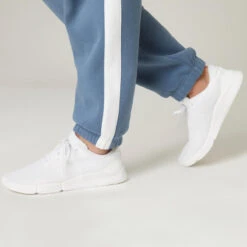 Pantalón Chándal Fitness Felpa Hombre Domyos Azul -Equipo De Fitness pantalon chandal fitness felpa hombre domyos azul 3