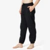 Pantalón Chándal Fitness Felpa Recto Hombre Domyos 500 Negro -Equipo De Fitness pantalon chandal fitness felpa recto hombre domyos 500 negro