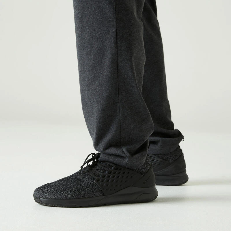 Pantalón Chándal Fitness Regular Hombre Domyos 100 Gris 7 Pantalón Chándal Fitness Regular Hombre Domyos 100 Gris - Imagen 5