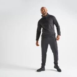 Pantalón Chándal Hombre Fitness Domyos FIT 500 Negro -Equipo De Fitness pantalon chandal hombre fitness domyos fit 500 negro 2