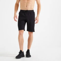 Pantalón Corto Chándal Short Hombre Domyos 500 Verde 13 Pantalón Corto Chándal Short Hombre Domyos 500 Verde -Equipo De Fitness pantalon corto chandal short hombre domyos 500 negro