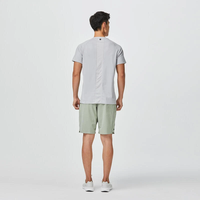 Pantalón Corto Chándal Short Hombre Domyos 500 Verde 4 Pantalón Corto Chándal Short Hombre Domyos 500 Verde - Imagen 2