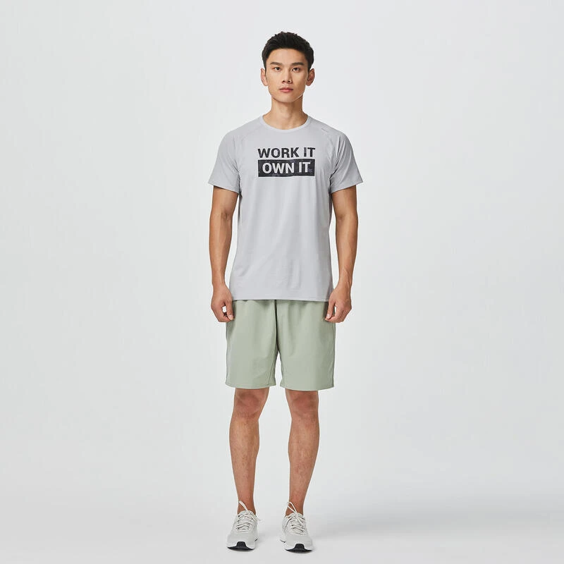 Pantalón Corto Chándal Short Hombre Domyos 500 Verde 5 Pantalón Corto Chándal Short Hombre Domyos 500 Verde - Imagen 3