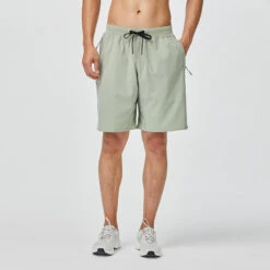 Pantalón Corto Chándal Short Hombre Domyos 500 Verde 11 Pantalón Corto Chándal Short Hombre Domyos 500 Verde -Equipo De Fitness pantalon corto chandal short hombre domyos 500 verde 3