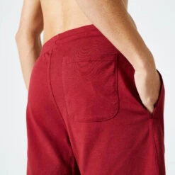 Pantalon Corto Chándal Short Recto Algodón Hombre Domyos Essential Burdeos 11 Pantalon Corto Chándal Short Recto Algodón Hombre Domyos Essential Burdeos -Equipo De Fitness pantalon corto chandal short recto algodon hombre domyos essential burdeos 3
