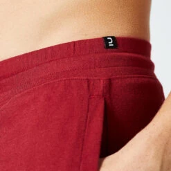Pantalon Corto Chándal Short Recto Algodón Hombre Domyos Essential Burdeos 12 Pantalon Corto Chándal Short Recto Algodón Hombre Domyos Essential Burdeos -Equipo De Fitness pantalon corto chandal short recto algodon hombre domyos essential burdeos 4