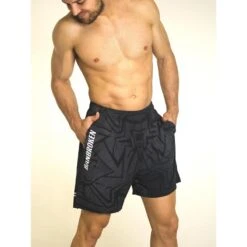 Pantalón Corto Hombre Banbroken Athlete Fit Negro -Equipo De Fitness pantalon corto hombre banbroken athlete fit negro 1