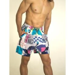 Pantalón Corto Hombre Banbroken SYNCHRO Multicolor -Equipo De Fitness pantalon corto hombre banbroken synchro multicolor 2