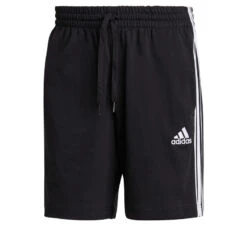 Pantalón Corto Short Adidas Hombre Fitness 3 Rayas Negro -Equipo De Fitness pantalon corto short adidas hombre fitness 3 rayas negro 4