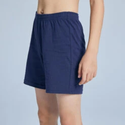 Short Niños Algodón - Básico Gris 13 Short Niños Algodón - Básico Gris -Equipo De Fitness pantalon corto short chandal gimnasia domyos nio y nia basico azul