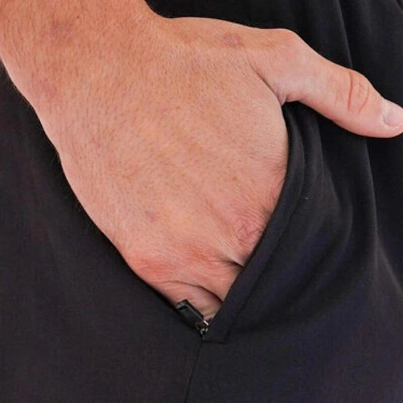 Pantalón Corto Sostenible Deportivo Poliéster Hombre Fitplanet Negro 6 Pantalón Corto Sostenible Deportivo Poliéster Hombre Fitplanet Negro - Imagen 4