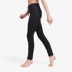 Pantalón Jogger De Fitness Domyos 500 De Mujer Gris Ajustado -Equipo De Fitness pantalon jogger de fitness domyos 500 de mujer negro ajustado