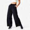 Pantalón Jogger Fitness 520 Mujer Negro Flare 1 Pantalón Jogger Fitness 520 Mujer Negro Flare -Equipo De Fitness pantalon jogger fitness 520 mujer negro flare