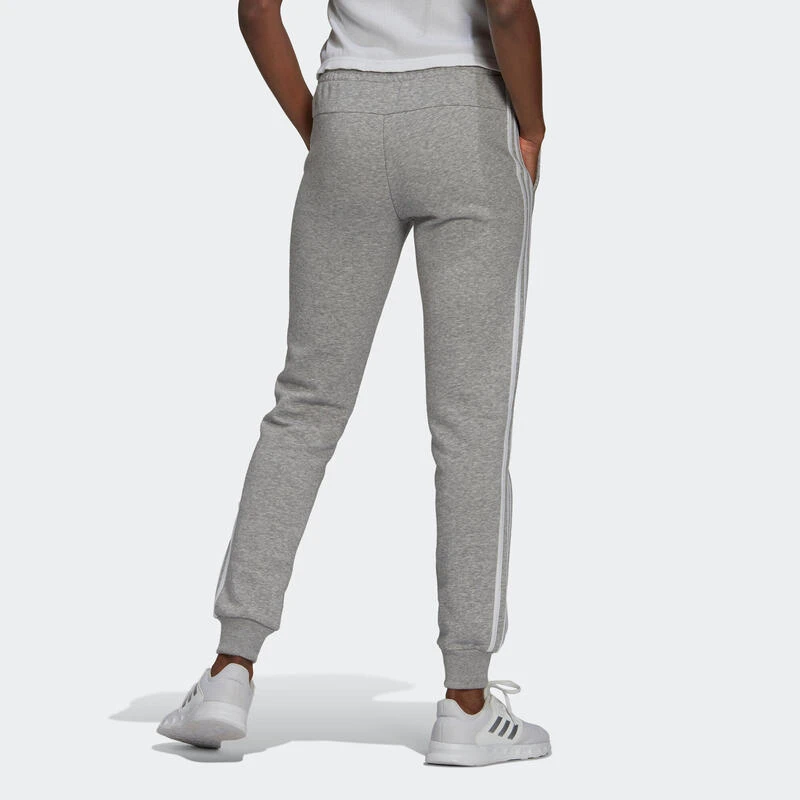 ADIDAS Pantalón Jogger Fitness Mujer Mayoritariamente Algodón Ajustado - Gris 4 ADIDAS Pantalón Jogger Fitness Mujer Mayoritariamente Algodón Ajustado - Gris - Imagen 2