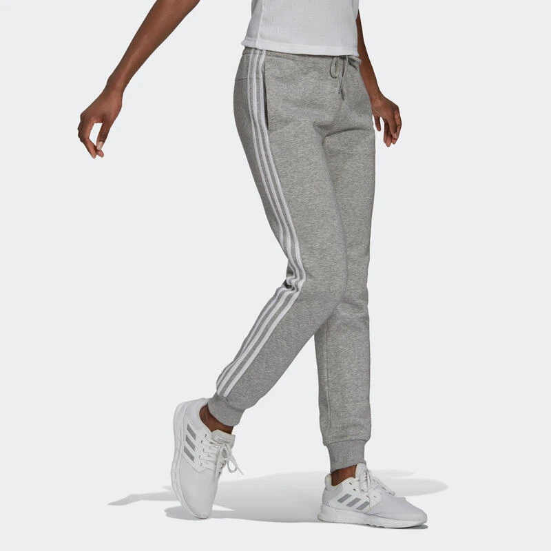 ADIDAS Pantalón Jogger Fitness Mujer Mayoritariamente Algodón Ajustado - Gris 5 ADIDAS Pantalón Jogger Fitness Mujer Mayoritariamente Algodón Ajustado - Gris - Imagen 3