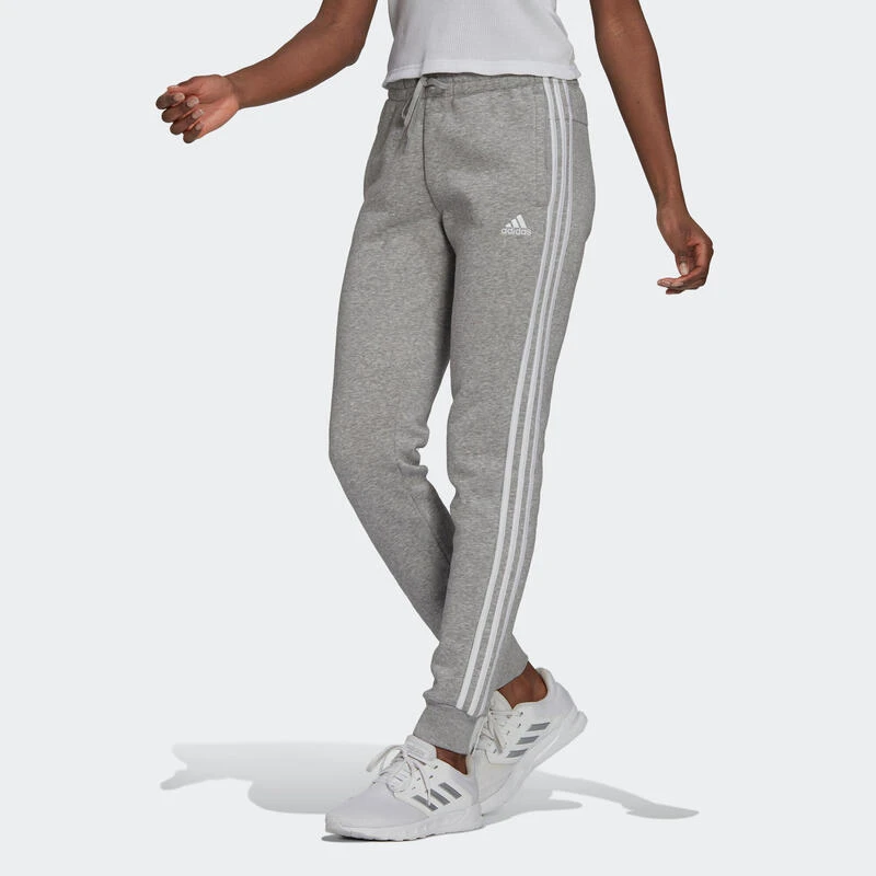 ADIDAS Pantalón Jogger Fitness Mujer Mayoritariamente Algodón Ajustado - Gris 3 ADIDAS Pantalón Jogger Fitness Mujer Mayoritariamente Algodón Ajustado - Gris