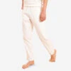 Pantalón Yoga Suave Hombre Blanco Tela Lino Algodón -Equipo De Fitness pantalon yoga suave hombre blanco tela lino algodon