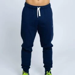 Pantalones Chandal 100% Algodón BCI De Hombre TRR Azul Marino
