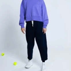 Pantalones Chandal 100% Algodón BCI De Mujer TRR Azul Marino -Equipo De Fitness pantalones chandal 100 algodon bci de mujer trr azul marino 2