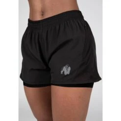 Gorilla Wear Pantalones Cortos 2 En 1 - Portland - Negro -Equipo De Fitness pantalones cortos 2 en 1 portland negro 3