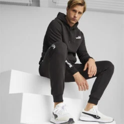 Pantalones De Deporte Hombre Essentials Tape Camo PUMA -Equipo De Fitness pantalones de deporte hombre essentials tape camo puma 2