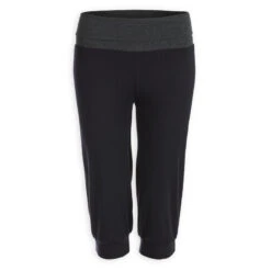 Pantalones Pirata Comfort Yoga Embarazada Ecofriendly Negro Gris -Equipo De Fitness pantalones pirata comfort yoga embarazada ecofriendly negro gris 4