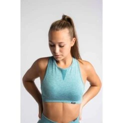 Pulse Seamless Sujetador Deportivo Fitness - Mujer - Turquesa