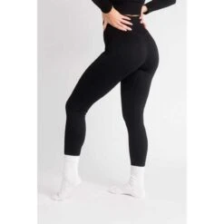'Ribbbed Seamless Legging' - Malla Acanalada Fitness - Mujer - Negro -Equipo De Fitness ribbbed seamless legging malla acanalada fitness mujer negro 3