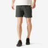 Short Fitness Pantalón Corto Chándal Regular Hombre Domyos Gris Oscuro -Equipo De Fitness short fitness pantalon corto chandal regular hombre domyos gris oscuro