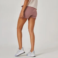 Short Pantalon Corto Fitness Algodón Con Bolsillo Mujer Domyos 520 Violeta 9 Short Pantalon Corto Fitness Algodón Con Bolsillo Mujer Domyos 520 Violeta -Equipo De Fitness short pantalon corto fitness algodon con bolsillo mujer domyos 520 violeta 1