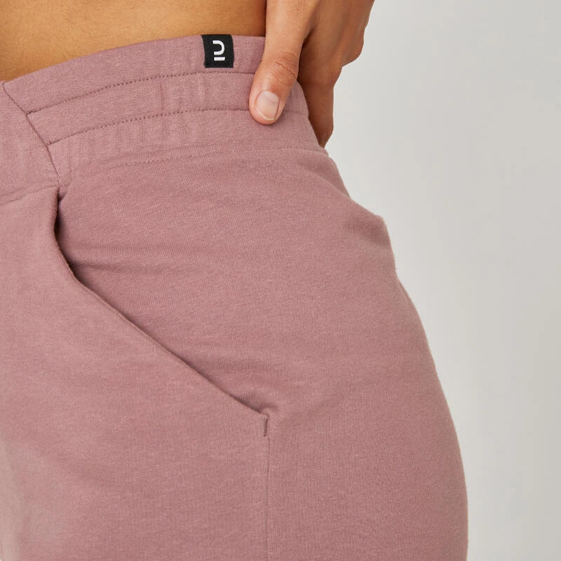 Short Pantalon Corto Fitness Algodón Con Bolsillo Mujer Domyos 520 Violeta 7 Short Pantalon Corto Fitness Algodón Con Bolsillo Mujer Domyos 520 Violeta - Imagen 5