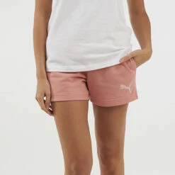 Short Pantalón Corto Fitness Algodón Mujer Puma Rosa
