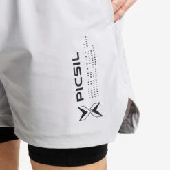 Shorts Con Malla Compresión 2 En 1 Hombre Premium 0.1 - S - Negro -Equipo De Fitness shorts con malla compresion 2 en 1 hombre premium 01 s negro 3