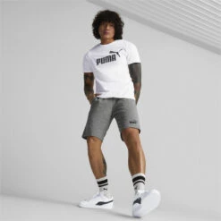 Shorts De Punto Essentials Hombre PUMA Gris 11 Shorts De Punto Essentials Hombre PUMA Gris -Equipo De Fitness shorts de punto essentials hombre puma gris 4