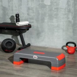 Equipo De Fitness -Equipo De Fitness step de aerobic altura ajustable 101520 cm homcom 78x28x20 cm rojo 1