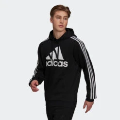 ADIDAS Sudadera Con Capucha Essentials Fleece Logo 3 Bandas 9 ADIDAS Sudadera Con Capucha Essentials Fleece Logo 3 Bandas -Equipo De Fitness sudadera con capucha essentials fleece logo 3 bandas 2