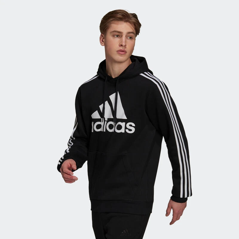 ADIDAS Sudadera Con Capucha Essentials Fleece Logo 3 Bandas 5 ADIDAS Sudadera Con Capucha Essentials Fleece Logo 3 Bandas - Imagen 3
