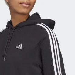 ADIDAS Sudadera Con Capucha Essentials French Terry Crop 3 Bandas -Equipo De Fitness sudadera con capucha essentials french terry crop 3 bandas 4