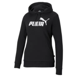 Sudadera Con Capucha Mujer PUMA Essentials Logo Negro