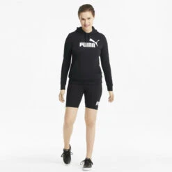 Sudadera Con Capucha Mujer PUMA Essentials Logo Negro -Equipo De Fitness sudadera con capucha mujer puma essentials logo negro 3