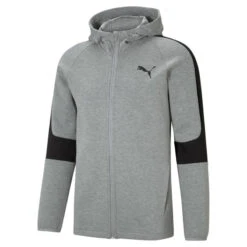 Sudadera Con Capucha Y Cremallera Completa Evostripe Hombre PUMA Gris