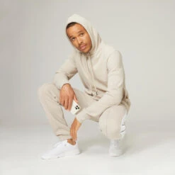 Sudadera Fitness Con Capucha Hombre Domyos 500 Beige -Equipo De Fitness sudadera fitness con capucha hombre domyos 500 beige 2