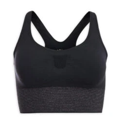 Sujetador Top Largo De Yoga Dinámico Mujer Kimjaly Negro -Equipo De Fitness sujetador top largo de yoga dinamico mujer kimjaly negro 4