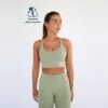 Top Deportivo Fitness Sostenible Poliéster Mujer Fitplanet Seaturtle Verde -Equipo De Fitness top deportivo fitness sostenible poliester mujer fitplanet seaturtle verde