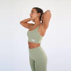 Top Deportivo Fitness Sostenible Poliéster Mujer Fitplanet Seaturtle Verde -Equipo De Fitness top deportivo fitness sostenible poliester mujer fitplanet seaturtle verde 2